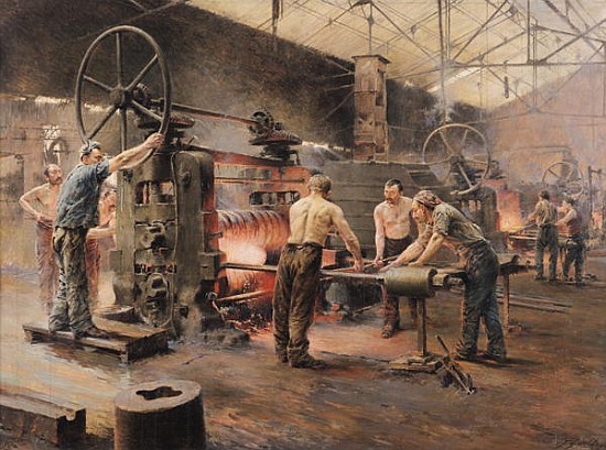 The Rolling Mill od Ferdinand Joseph Gueldry
