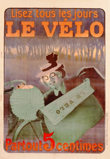 Advertisement for Le Velo, printed by Affiches Camis, Paris od Ferdinand Misti-Mifliez