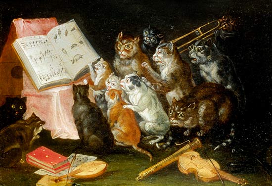 A Musical Gathering of Cats od Ferdinand van Kessel