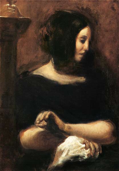 George Sand od Ferdinand Victor Eugène Delacroix
