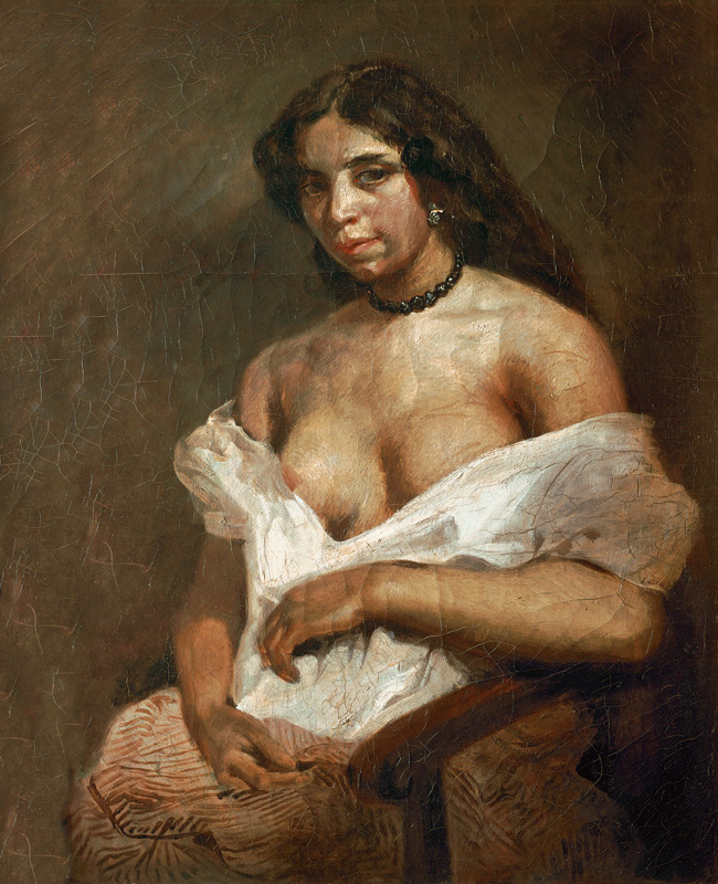 Aspasia od Ferdinand Victor Eugène Delacroix
