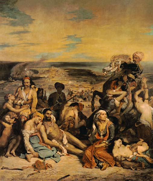 Massacre of Chios od Ferdinand Victor Eugène Delacroix