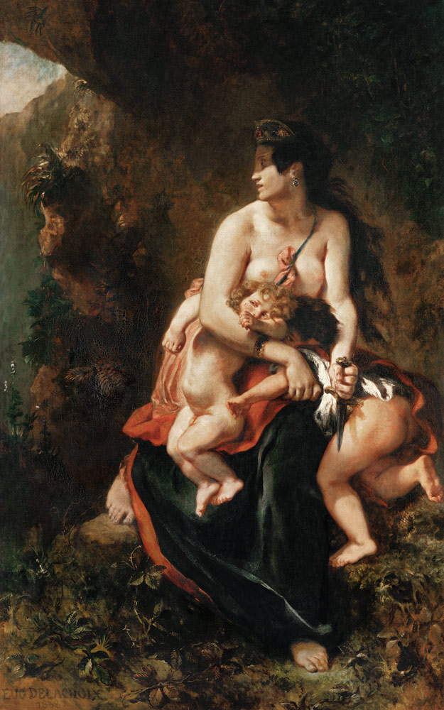 Medea (Médée furieuse) od Ferdinand Victor Eugène Delacroix