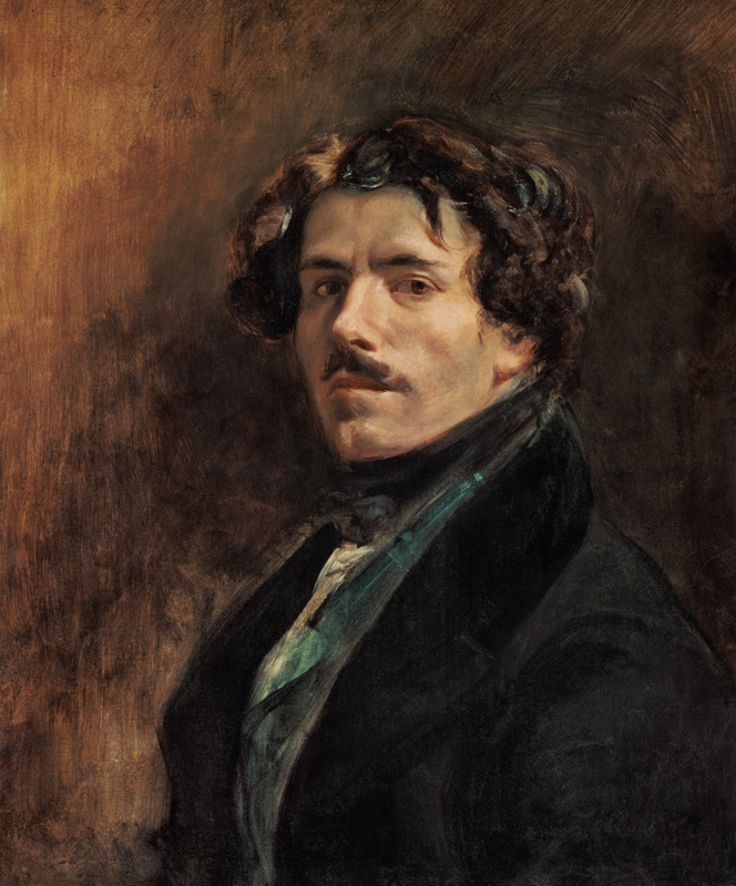 Self Portrait od Ferdinand Victor Eugène Delacroix