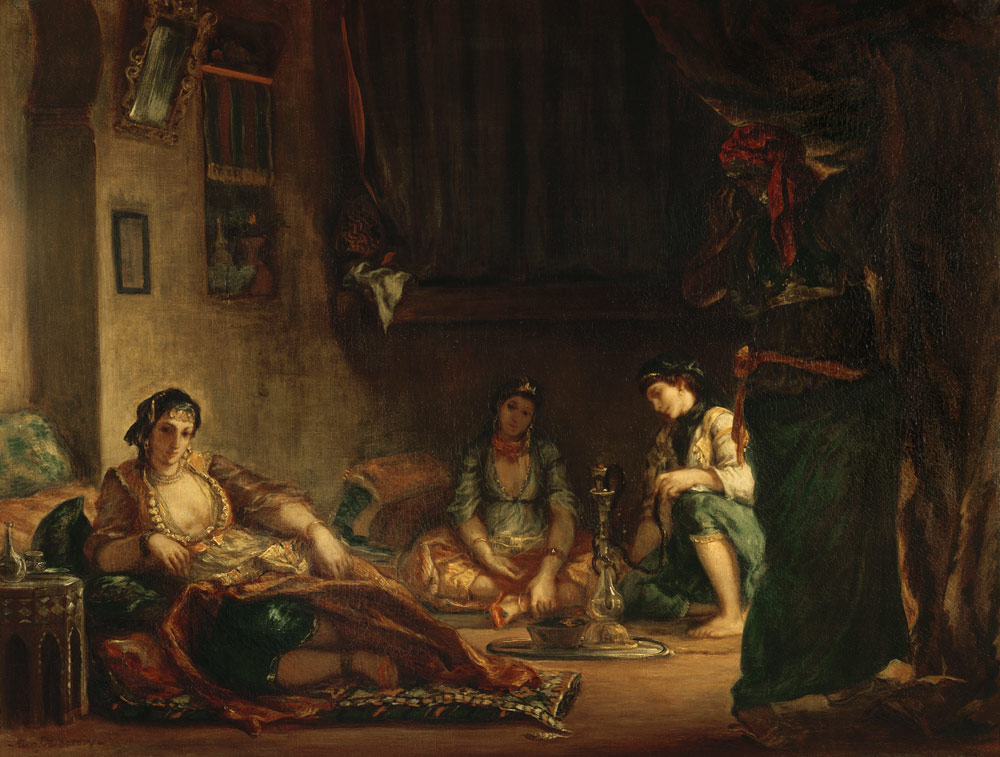 The Women of Algiers in their Harem, 1847-49 od Ferdinand Victor Eugène Delacroix