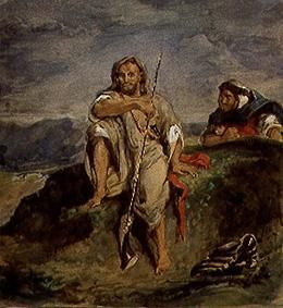 Arab hunter od Ferdinand Victor Eugène Delacroix