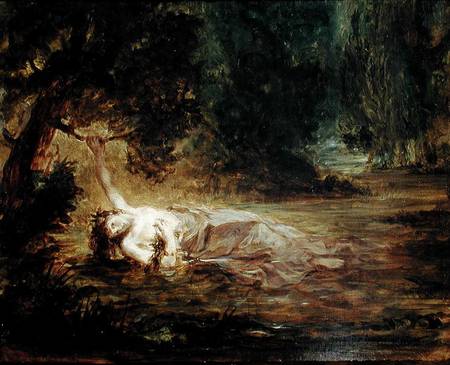 The Death of Ophelia od Ferdinand Victor Eugène Delacroix