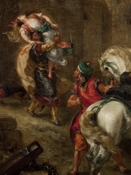 The Rape of Rebecca od Ferdinand Victor Eugène Delacroix