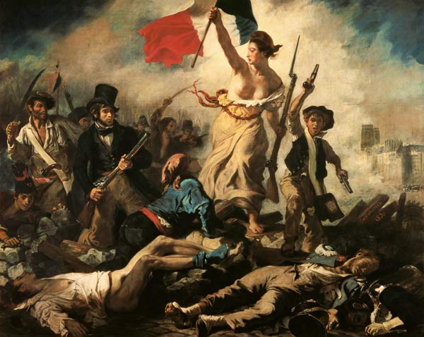 La liberté guidant le peuple od Ferdinand Victor Eugène Delacroix