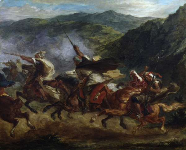 E.Delacroix, Reitende Araber od Ferdinand Victor Eugène Delacroix