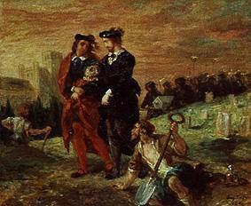 Hamlet and Horatio on the cemetery od Ferdinand Victor Eugène Delacroix