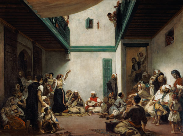 A Jewish wedding in Morocco od Ferdinand Victor Eugène Delacroix