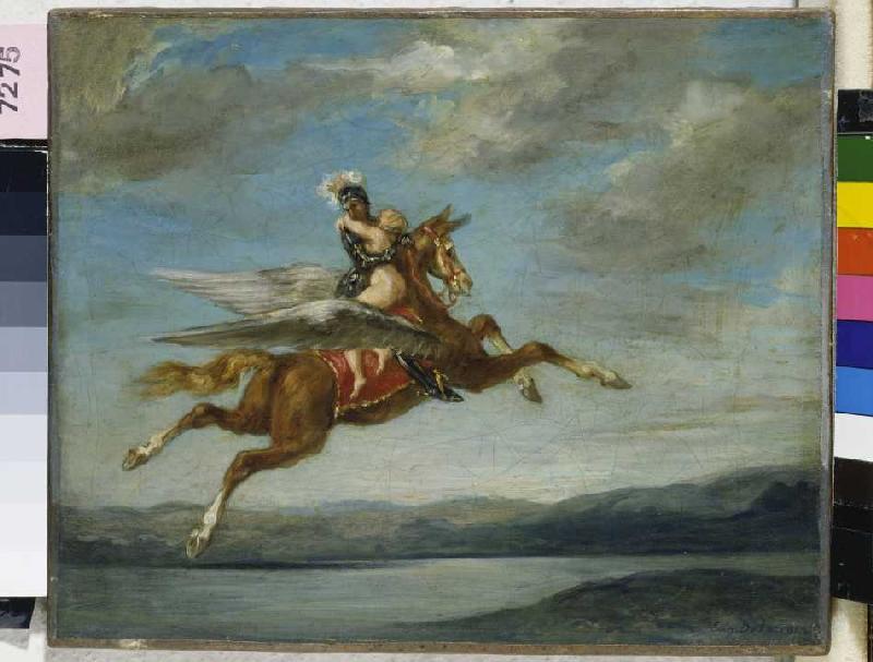 Roger and Angélique od Ferdinand Victor Eugène Delacroix