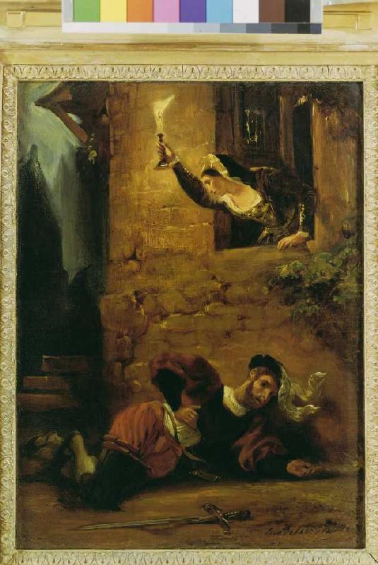 Dying Valentin od Ferdinand Victor Eugène Delacroix