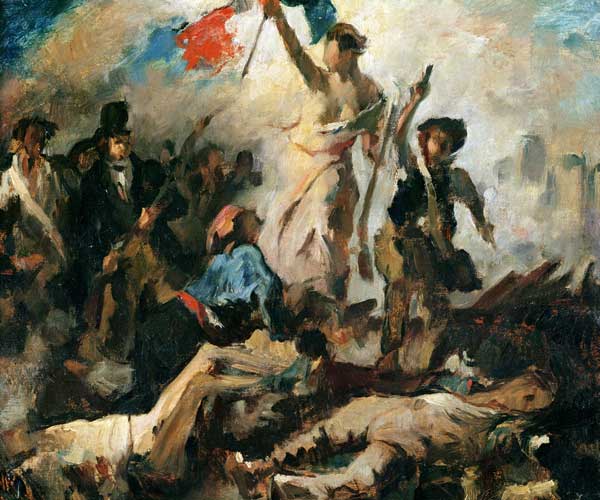 Study for Liberty Leading the People od Ferdinand Victor Eugène Delacroix