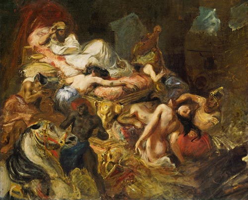 Study for The Death of Sardanapalus od Ferdinand Victor Eugène Delacroix