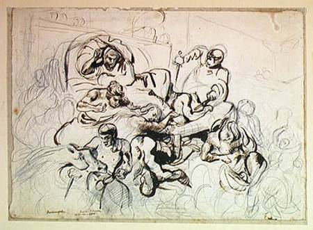Study for the Death of Sardanapalus od Ferdinand Victor Eugène Delacroix