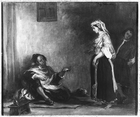 The Arab Merchant od Ferdinand Victor Eugène Delacroix