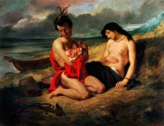 The Natchez, c.1823-35 od Ferdinand Victor Eugène Delacroix