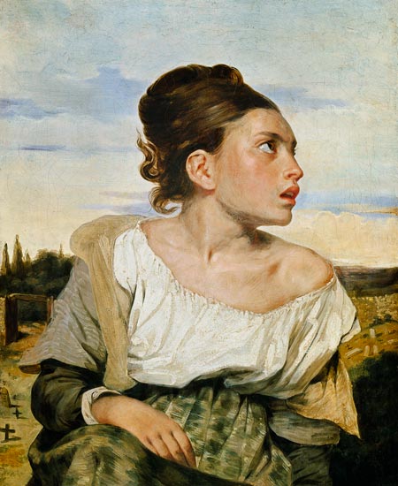 Orphan on the cemetery od Ferdinand Victor Eugène Delacroix