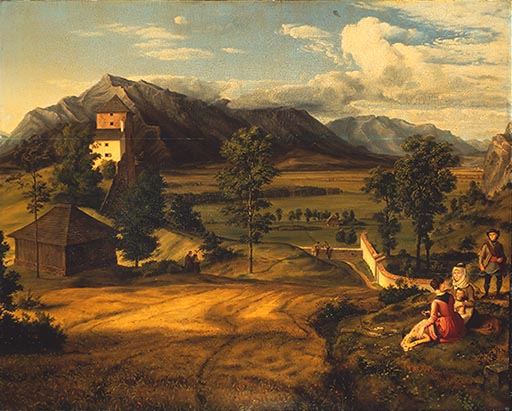 Salzburgische Landschaft od Ferdinand von Olivier