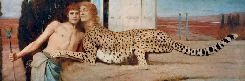 The sphinx (also: The art, or: The tenderness) od Fernand Khnopff