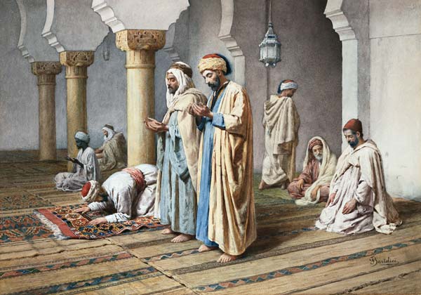 Arabs At Prayer od Filipo or Frederico Bartolini