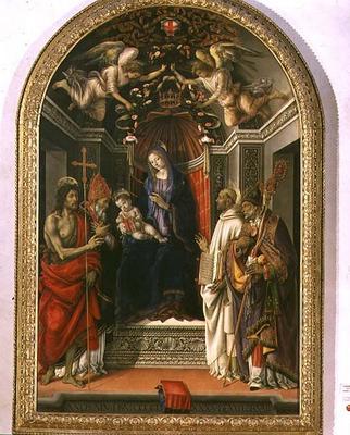 Madonna and Child with SS. John the Baptist, Victor, Bernard and Zenobius, known as the Madonna of t od Filippino Lippi