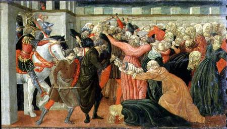 The Massacre of the Innocents, detail of a predella panel od Filippino Lippi