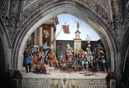 North wall of Strozzi Chapel, The Martyrdom of St. John the Evangelist od Filippino Lippi