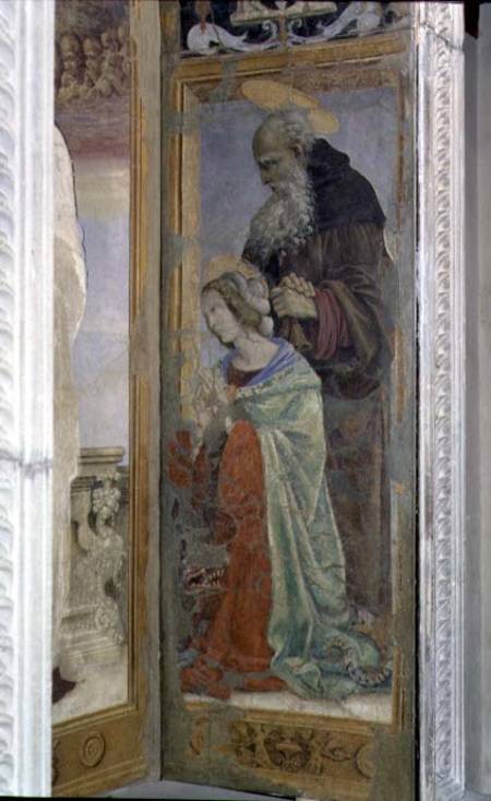 SS. Anthony and Lucy, detail from the tabernacle of the Canto al Mercatale od Filippino Lippi