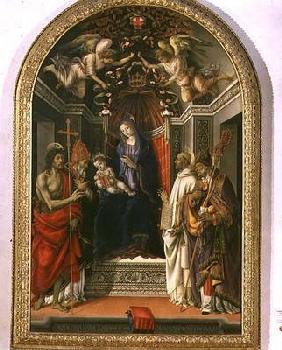 Madonna and Child with SS. John the Baptist, Victor, Bernard and Zenobius, known as the Madonna of t