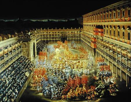 Festival in Honour of Queen Christina (1626-89) Of Sweden at the Palazzo Barberini od Filippo Lauri