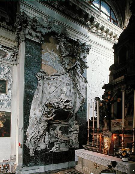 Monument to Doge Francesco Morosini (1618-94) od Filippo Parodi