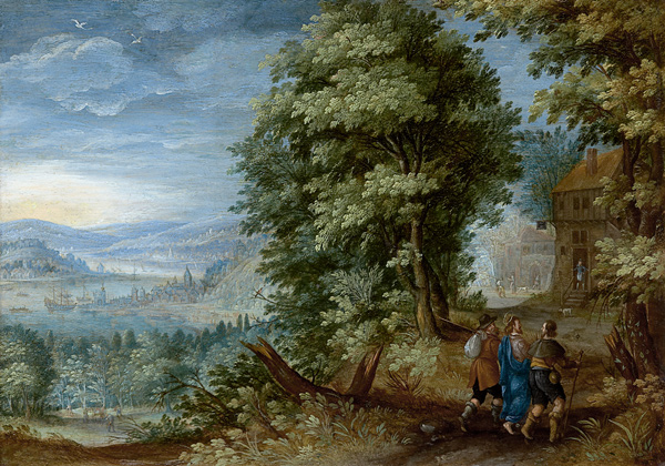 The Walk to Emmaus od Flämischer Meister um 1600