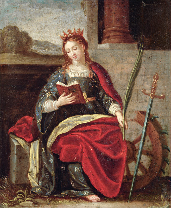 St. Catherine of Alexandria od Flemish School