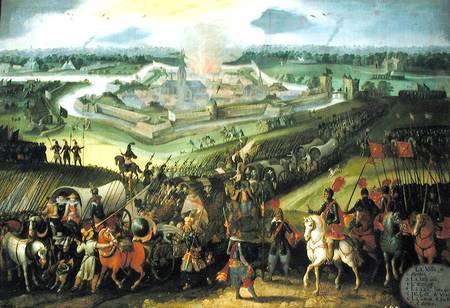 The City of Aerdres (War against the Low Countries) od Flemish School