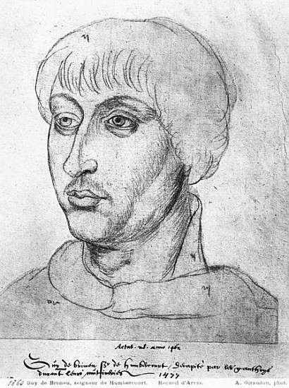 Ms 266 fol.214 Guy de Brimeu, Lord of Humbercourt, from ''The Recueil d''Arras'' od Flemish School