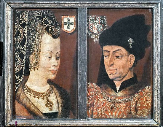 Portrait of Philip The Good, Duke of Burgundy, and his third wife Isabel of Portugal od Flemish School