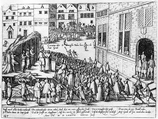 Scenes of the Spanish Inquisition at Ghent, June 1578 od Flemish School