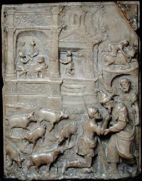 Relief depicting the Return of the Prodigal Son, from Malines
