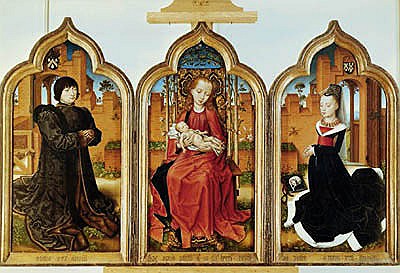 Triptych of Jean de Witte od Flemish School