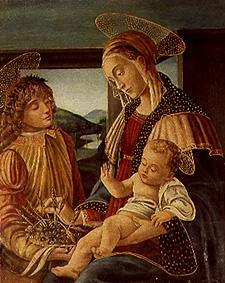 Madonna with Jesus and Johannesknaben bedroom Wilhelms II. into lock od Florentinisch (Umkreis Botticelli)