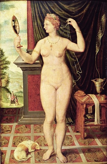 Venus with a Mirror od Fontainebleau School