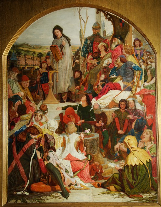 Chaucer at the Court of Edward III od Ford Madox Brown