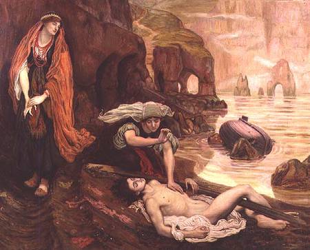 The Finding of Don Juan by Haidee od Ford Madox Brown