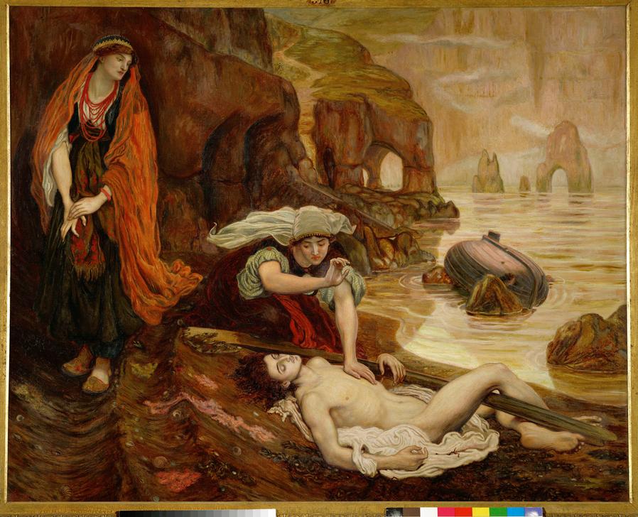 Haydee discovers the body of Don Juan od Ford Madox Brown