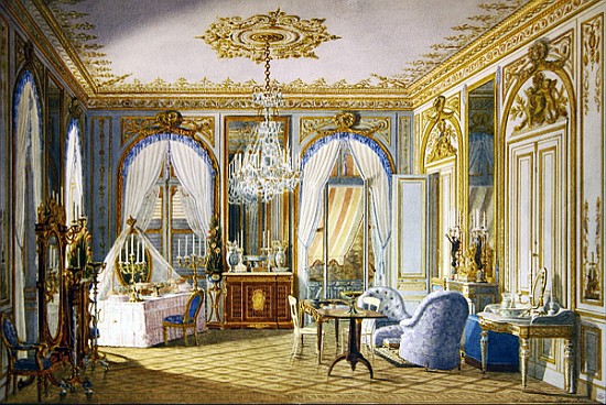 Dressing Room of the Empress Eugenie at Saint-Cloud od Fortune de Fournier