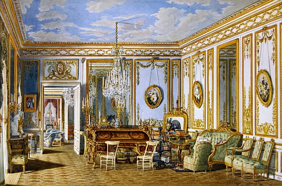 The Study of the Empress Eugenie at Saint-Cloud od Fortune de Fournier