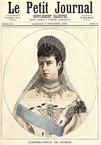 Empress of Russia, from ''Le Petit Journal'', 7th February 1891 od Fortune Louis Meaulle
